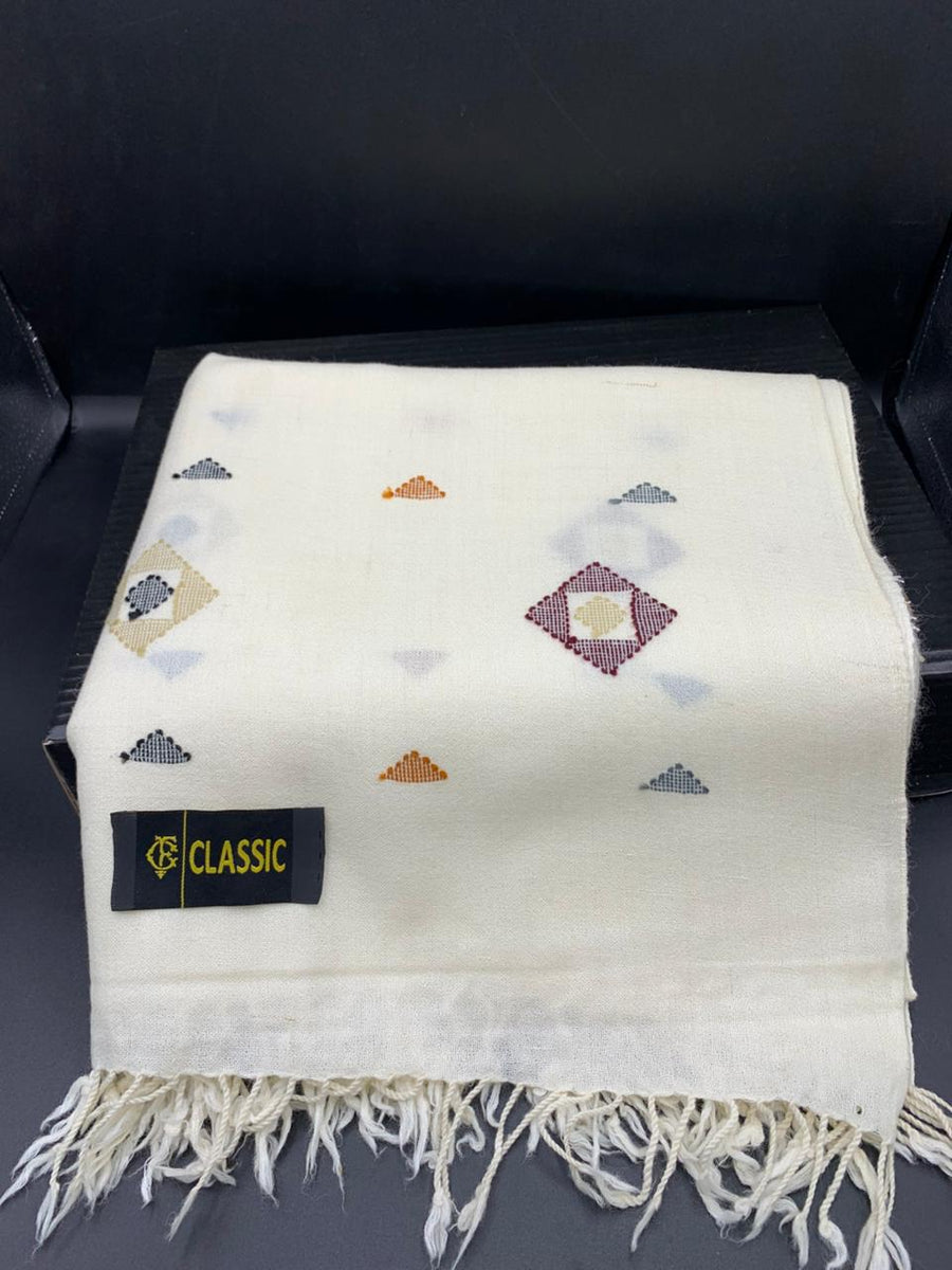 premium shatush women shawl off white