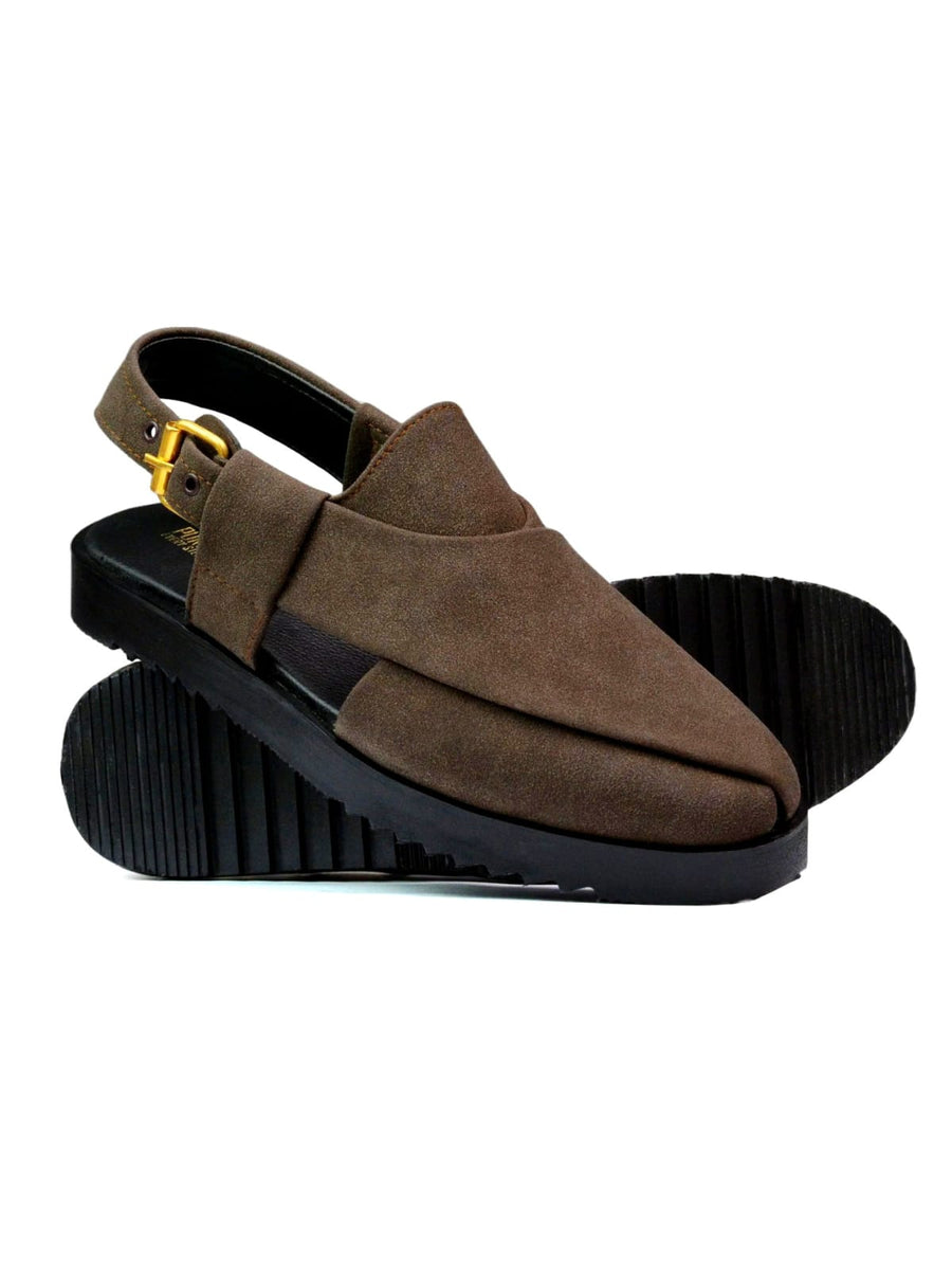 Dark Grayish Blue Peshwari Chappal
