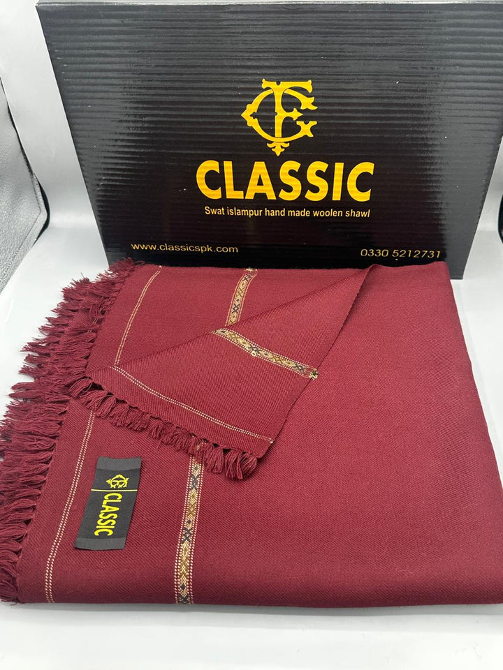 Red peshmina Angora Shawl