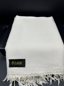 premium Australian Lamb Woolen plain white shawl