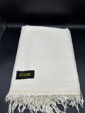 premium Australian Lamb Woolen plain white shawl
