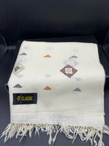 premium shatush women shawl off white