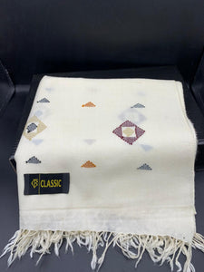 premium shatush women shawl off white