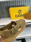 Premium leather Gogo Skechers Sole