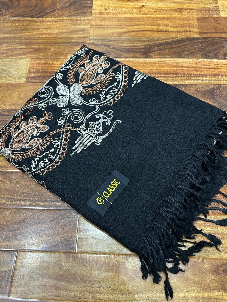 black shahtoosh shawl