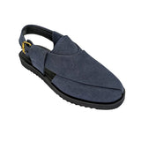 Dark Grayish Blue Peshwari Chappal