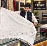 premium shatush women shawl off white